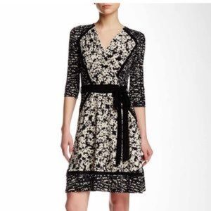 NEW with Tags  by Taylor Modern Black and White Dress sz L